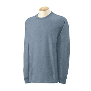 Gildan Ultra Cotton Long Sleeve Tee - Dark/Color Gray, Heathered Dark