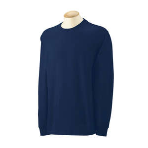 Gildan Ultra Cotton Long Sleeve Tee - Dark/Color Blue, Navy
