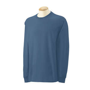Gildan Ultra Cotton Long Sleeve Tee - Dark/Color Blue, Indigo