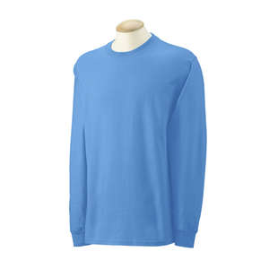 Gildan Ultra Cotton Long Sleeve Tee - Dark/Color Blue, Carolina