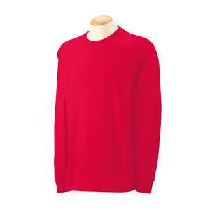 Gildan Ultra Cotton Long Sleeve Tee - Dark/Color Red