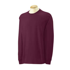 Gildan Ultra Cotton Long Sleeve Tee - Dark/Color Maroon