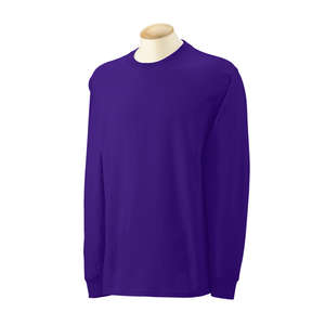 Gildan Ultra Cotton Long Sleeve Tee - Dark/Color Purple