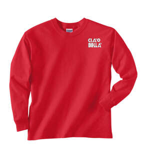 Custom Promotional Gildan Youth Ultra Cotton Long Sleeve Tee - Dark/Color