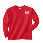 Logo Apparel - Gildan Youth Ultra Cotton Long Sleeve Tee - Dark/Color