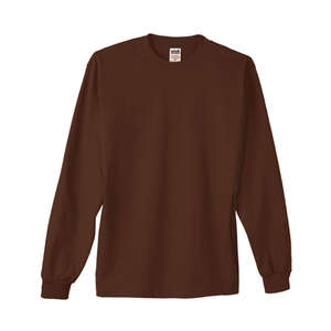 Custom Promotional Anvil 100% Heavyweight Cotton Long Sleeve Tee - Dark/Color