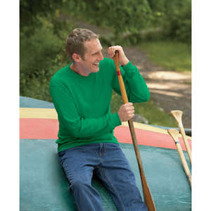 Anvil 100% Heavyweight Cotton Long Sleeve Tee - Dark/Color 