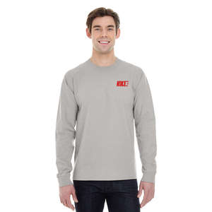 Custom Promotional Hanes Long Sleeve Beefy-T - Dark/Color