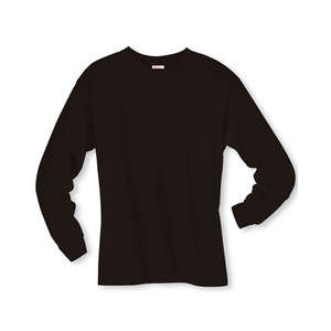 Hanes Long Sleeve Beefy-T - Dark/Color Black