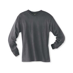 Hanes Long Sleeve Beefy-T - Dark/Color Charcoal