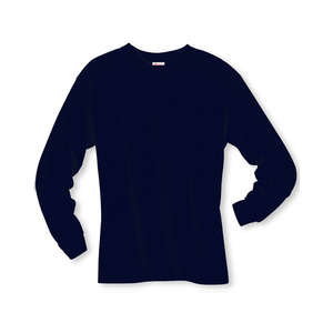 Hanes Long Sleeve Beefy-T - Dark/Color Blue, Navy
