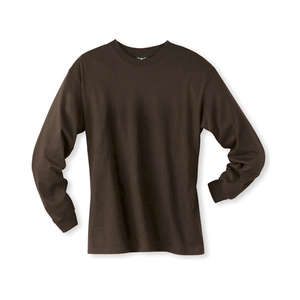 Hanes Long Sleeve Beefy-T - Dark/Color Chocolate, Dark