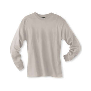 Hanes Long Sleeve Beefy-T - Dark/Color Sand