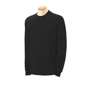 Gildan Heavyweight Cotton Long Sleeve Tee - Dark/Color Black