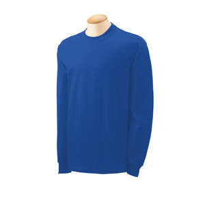 Gildan Heavyweight Cotton Long Sleeve Tee - Dark/Color Blue, Royal