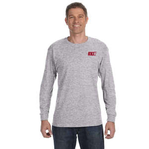 Custom Promotional Gildan Heavyweight Cotton Long Sleeve Tee - Light/Heather