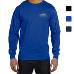 Business T-Shirts - Hanes Heavyweight Cotton Long Sleeve Tee - Dark/Color