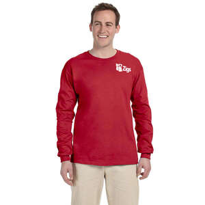 Custom Promotional Jerzees Heavyweight Cotton Long Sleeve Tee - Dark/Color