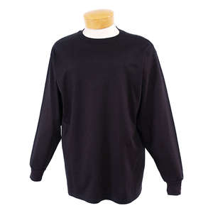 Jerzees Heavyweight Cotton Long Sleeve Tee - Dark/Color Black