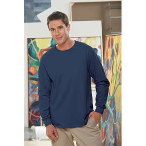 Fruit of the Loom Heavy Cotton Long Sleeve Tee - Dark/Color 