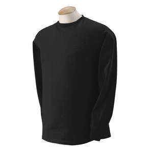 Fruit of the Loom Heavy Cotton Long Sleeve Tee - Dark/Color Black