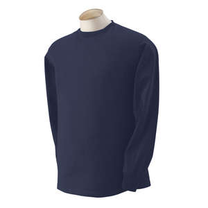 Fruit of the Loom Heavy Cotton Long Sleeve Tee - Dark/Color Blue, Navy