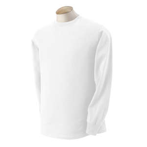 Fruit of the Loom Heavy Cotton Long Sleeve Tee - White/Neutral White