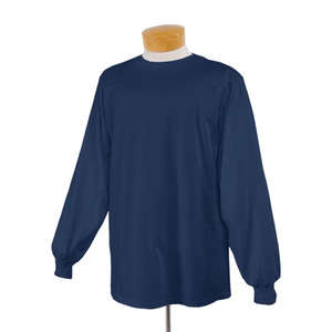 Jerzees Youth 50/50 Long Sleeve Tee - Dark/Color Blue, Navy