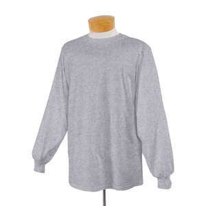 Jerzees Youth 50/50 Long Sleeve Tee - Light/Heather Gray, Birch