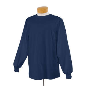 Jerzees 50/50 Long Sleeve Tee - Dark/Color Blue, Navy
