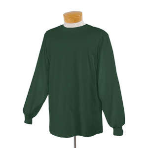 Jerzees 50/50 Long Sleeve Tee - Dark/Color Green, Forest
