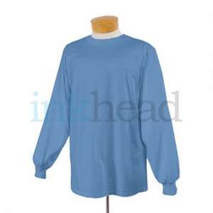 Jerzees 50/50 Long Sleeve Tee - Dark/Color Blue, Light