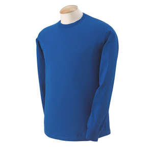 Fruit of the Loom 50/50 Long Sleeve Tee - Dark/Color Blue, Royal