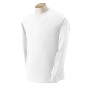 Custom Promotional Fruit of the Loom 50/50 Long Sleeve Tee - White/Neutral