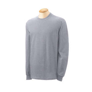 Gildan Ultra Blend Long Sleeve Tee - Light/Heather Gray, Sport