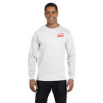 Logo Promotional Products - Gildan Ultra Blend Long Sleeve Tee - White/Neutral