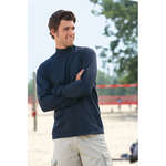 Custom Mocks & Turtlenecks - Anvil Cotton Deluxe Mock Turtleneck - Dark/Color