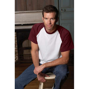 Jerzees 50/50 Contrast Raglan Sleeve Tee - Dark/All