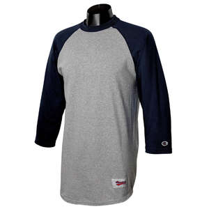 Champion Tagless Raglan Baseball Jersey - Dark/All Gray, Oxford/Blue, Navy