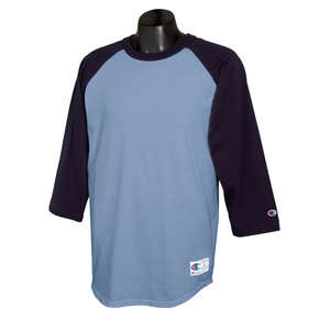 Champion Tagless Raglan Baseball Jersey - Dark/All Blue, Light/Blue, Navy
