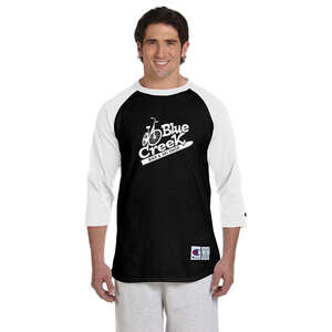 Custom Promotional Champion Tagless Raglan Baseball Jersey - Dark/All