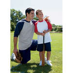 Promotional T-Shirts - Anvil 3/4-Length Raglan Sleeve Baseball Tee - Light/Heather