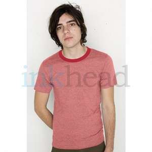 American Apparel Melange Jersey Ringer Tee - Dark/Color 