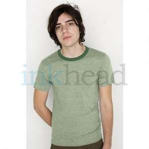 American Apparel Melange Jersey Ringer Tee - Dark/Color 