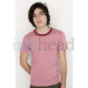 American Apparel Melange Jersey Ringer Tee - Dark/Color 