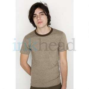 American Apparel Melange Jersey Ringer Tee - Dark/Color 