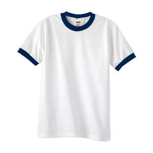 Anvil Ringer Tee - White/Neutral White/Blue, Navy