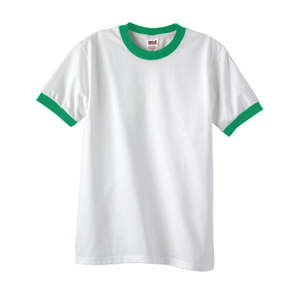 Anvil Ringer Tee - White/Neutral Green, Kelly