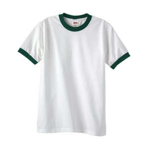 Anvil Ringer Tee - White/Neutral White/Green, Ivy