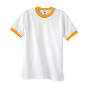 Anvil Ringer Tee - White/Neutral White/Gold